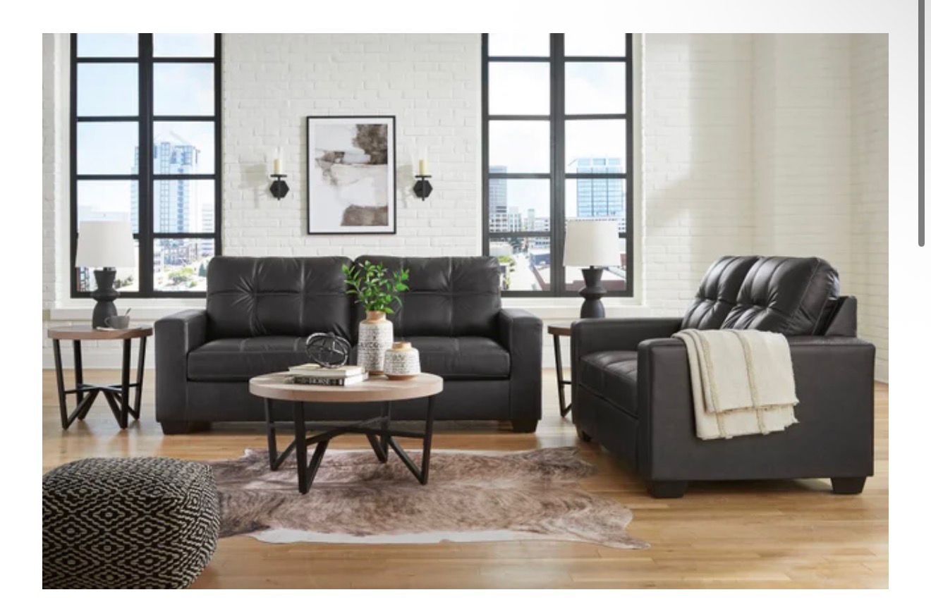 Ashley Sofa & Loveseat-leather