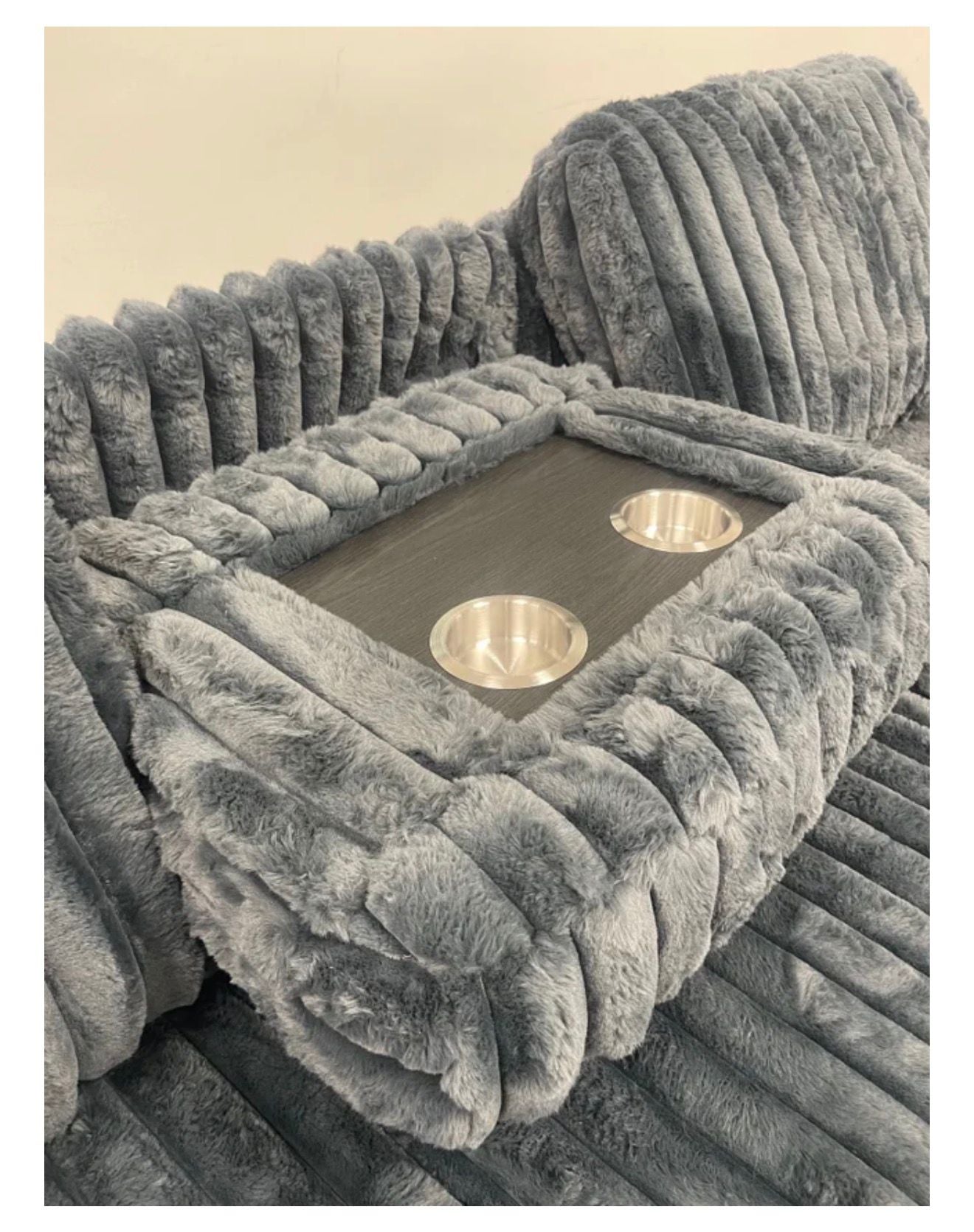Poland Charcoal Reversible Sectional With Pull-Out Bed
