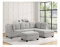 Sienna Boucle Sand Sectional + Ottoman Set