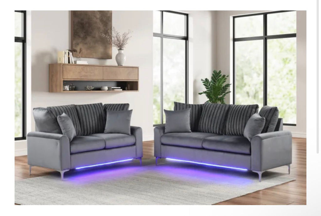 Sofa & Loveseat Set (LED LIGHTS)