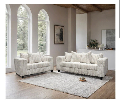 2pc Sofa & Loveseat Set cozy