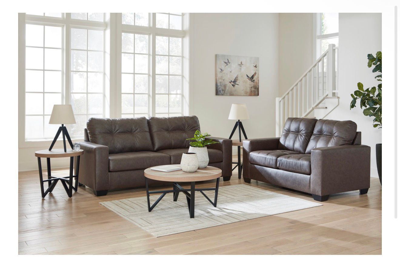 Ashley Sofa & Loveseat-leather