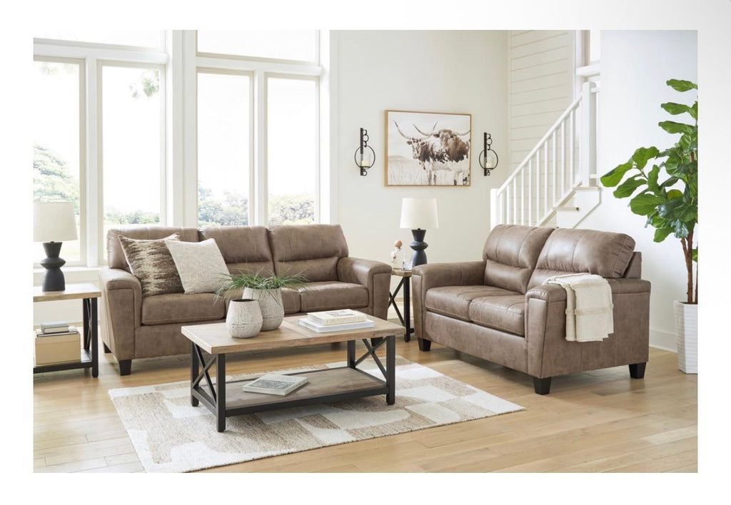 Ashley Sofa & Loveseat Set Leather