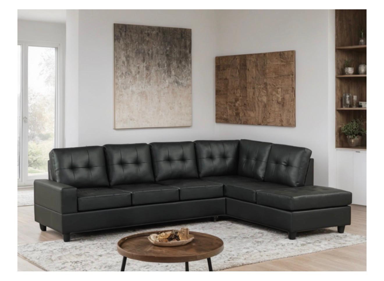 James Black PU Reversible Sectional