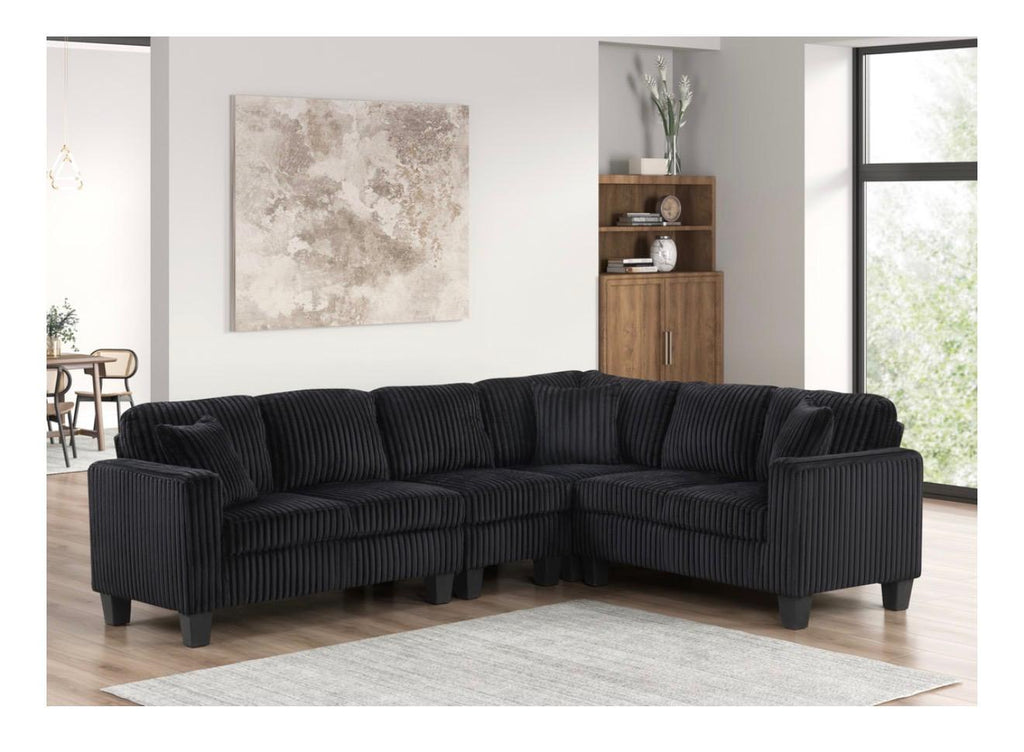 Logan - Reversible Sectional (Cord Fabric)