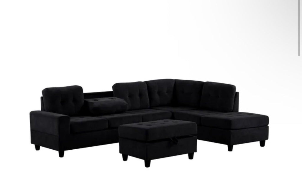 Heights Reversible Sectional + Ottoman