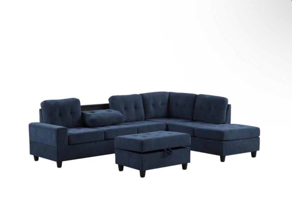 Heights Reversible Sectional + Ottoman