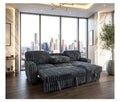 Poland Charcoal Reversible Sectional With Pull-Out Bed
