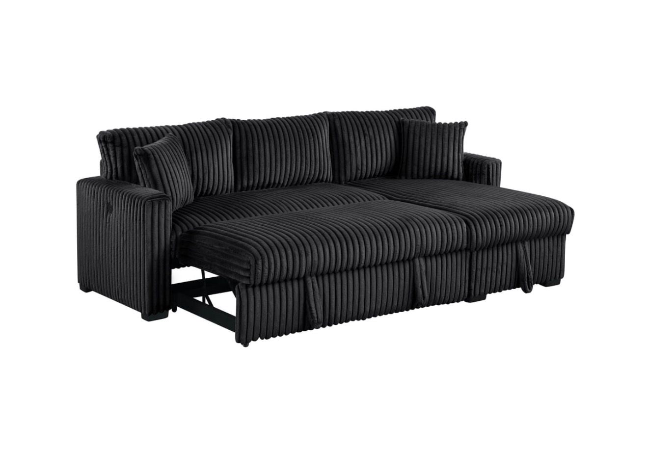 Aria Sectional With Pull-Out Bed & Storage Chaise